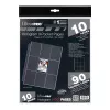 Ultra Pro 9-Pocket bustine per carte collezionabili con sigillo olografico, confezione da 10