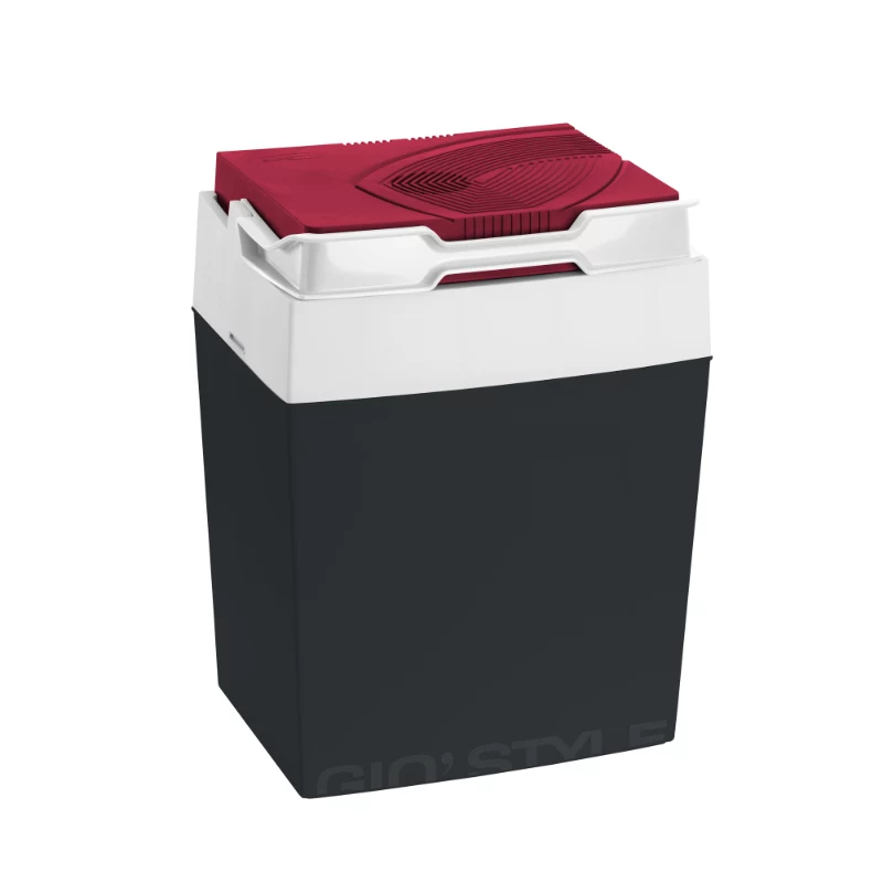 GIOSTYLE Brio 30 / 12V Grigio scuro-Rosso/Blu Box frigo elettrico