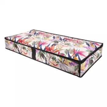 ORDINETT Scatola porta abiti 107x50x15 cm Floral Beauty
