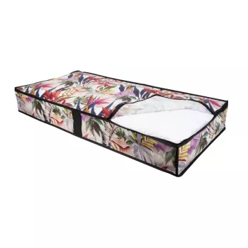 ORDINETT Scatola porta abiti 107x50x15 cm Floral Beauty