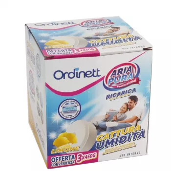 ORDINETT Assorbiumidità Ricariche in compresse 450g x 3 pz. Limone
