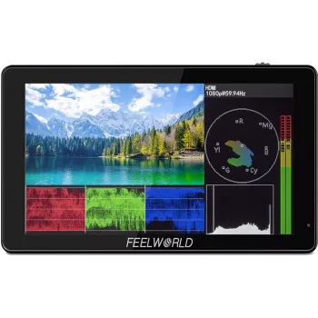 FEELWORLD LUT5 5,5 pollici 3000nit Touchscreen 3D LUT 4K HDMI Monitor on-camera