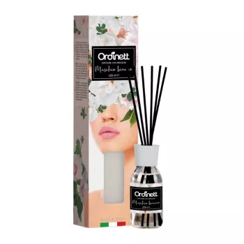 ORDINETT Diffusore con bastoncini 125ml Talco – Puro Talco Reed Diffuser
