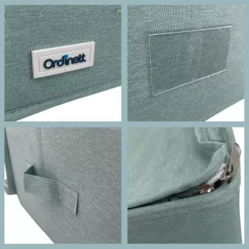 ORDINETT Scatola quadrata con zip 30x30x21 cm Menta