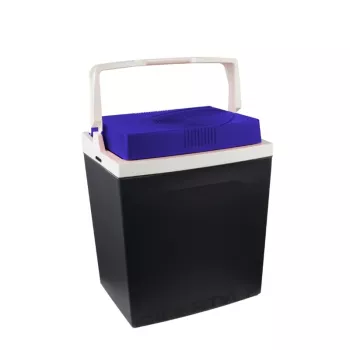 GIOSTYLE Brio 26 Frigorifero elettrico 12/230V 26L grigio scuro con accenti rosso/blu