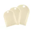 GIOSTYLE Set taglieri, 3 pezzi, polipropilene, crema, rettangolare, con scanalatura raccogli-succhi e foro per appendere