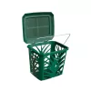 BIOBAG Cestino per rifiuti organici MaxAir 7L 24x19,7x20,5 cm verde
