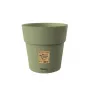 STEFANPLAST Ethica Vaso con sottovaso, Ø25 cm, altezza 25 cm, verde