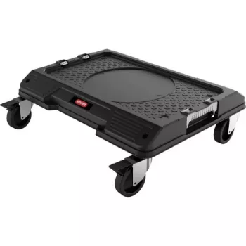KETER DIY Connect Carrello da trasporto 55,7x43,7x16,4 cm, nero/rosso, IP54, portata 30 kg