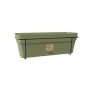 STEFANPLAST Set da balcone con sistema di irrigazione automatico e supporto in metallo 50x18x17 cm verde
