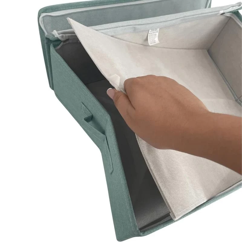 ORDINETT Scatola contenitore rettangolare con cerniera 42x32x14 cm menta