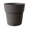 STEFANPLAST Ethica Vaso con sottovaso Ø40x39 cm grigio