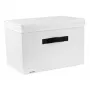 ORDINETT scatola di stoccaggio rettangolare in cotone 36x24x25 cm grigio