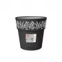 STEFANPLAST Gaia vaso da fiori con sottovaso Ø25x25cm nero