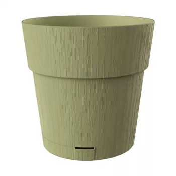 STEFANPLAST vaso da fiori con sottovaso Ethica Ø40x39cm verde