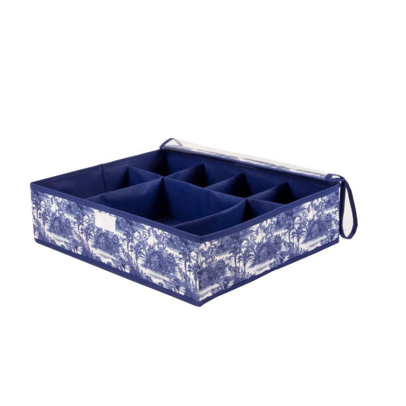 ORDINETT organizer con coperchio 44x34x11 cm Kyoto tortora
