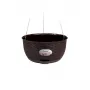 STEFANPLAST vaso da fiori sospeso Natural Ø30x14,5cm marrone scuro