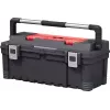 KETER DIY Hawk valigetta portautensili 26 con organizer, 66 x 28,7 x 26,6 cm, nero/rosso