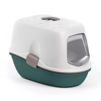 STEFANPLAST Furba Top Chic lettiera per gatti con cupola 58,5x39,4x42,7 cm bianco/verde