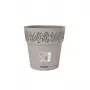 STEFANPLAST Gaia vaso da fiori con sottovaso Ø25x25 cm grigio chiaro