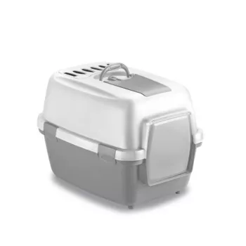 STEFANPLAST WivaCat lettiera chiusa per gatti 55x40x40 cm bianco/grigio