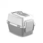 STEFANPLAST WivaCat lettiera chiusa per gatti 55x40x40 cm bianco/grigio