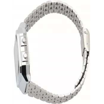 Casio AQ230A-7DMQD orologio da polso unisex retrò analogico-digitale, bianco/argento