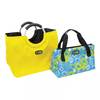 GIOSTYLE Bag In The City set borse termiche, assortite, blu-giallo/giallo-blu