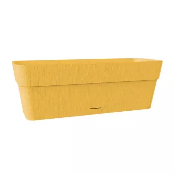 STEFANPLAST Ethica fioriera con sottovaso 50x18x17 cm giallo senape