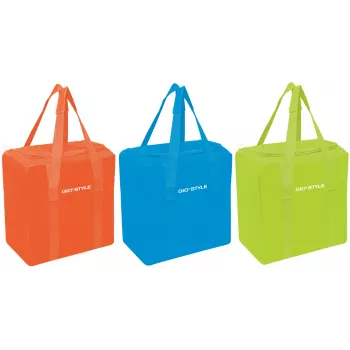 GIOSTYLE Fiesta Vertical borsa termica assortita, arancione/azzurro/verde