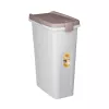 STEFANPLAST contenitore per mangime per animali con ruote 40L 15kg bianco/grigio chiaro