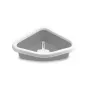 STEFANPLAST Sprint lettiera angolare per gatti 56x40x14 cm bianco/grigio