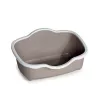 STEFANPLAST lettiera per gatti Tres Chic Open 56x38,5x26 cm bianco/grigio chiaro