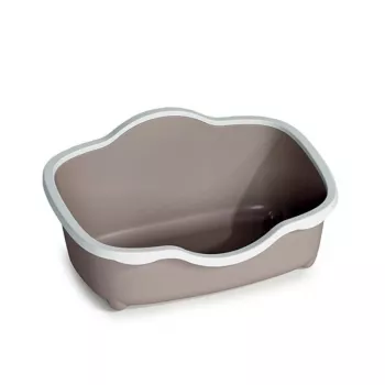 STEFANPLAST lettiera per gatti Tres Chic Open 56x38,5x26 cm bianco/grigio chiaro