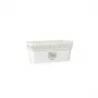 STEFANPLAST fioriera con sottovaso Gaia 30x13x12 cm bianco