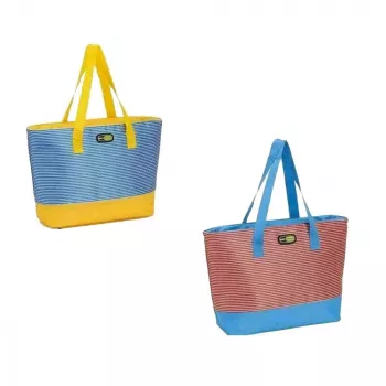 GIOSTYLE borsa da spiaggia assortita, rosso/blu/blu/giallo
