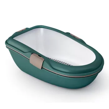 STEFANPLAST Furba Chic Maxi lettiera per gatti 69,5x47x26 cm verde/grigio chiaro