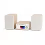Pure Classic mini sistema hi-fi stereo DAB+/FM, Bluetooth, CD, USB bianco/rovere