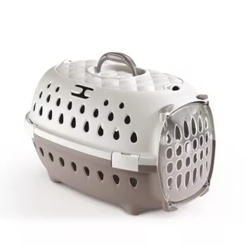 STEFANPLAST Travel Chic trasportino per animali 50x34,5x32 cm bianco/grigio chiaro