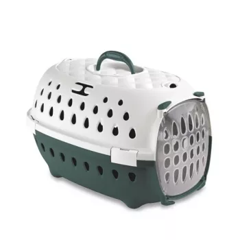 STEFANPLAST Travel Chic trasportino per animali 50x34,5x32 cm bianco/verde