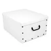 ORDINETT scatola in cartone 49x39x25cm scatola grande tinta unita assortite bianco/nero/blu navy/grigio chiaro