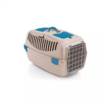 STEFANPLAST Gulliver 3 trasportino per animali con porta in metallo 61x40x38 cm bianco travertino