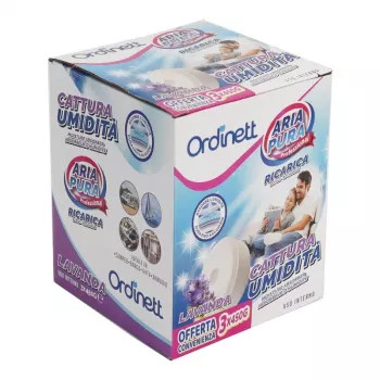 ORDINETT pastiglie ricarica assorbiumidità 450g x 3 pz. lavanda