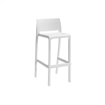 BICA Sgabello da bar da giardino Volga Stool 65 50x49x89cm bianco