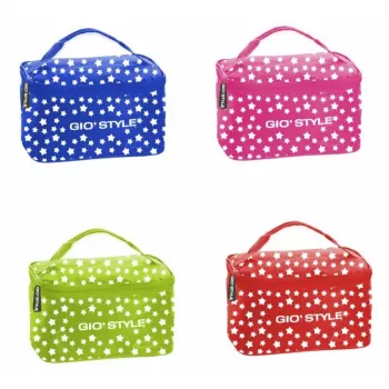 GIOSTYLE Borsa termica per pranzo Stars, colori assortiti (rosso, verde, blu, rosa)