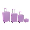 ORDINETT Set di valigie rigide 4 pezzi 98L/60L/43L/15L rosa