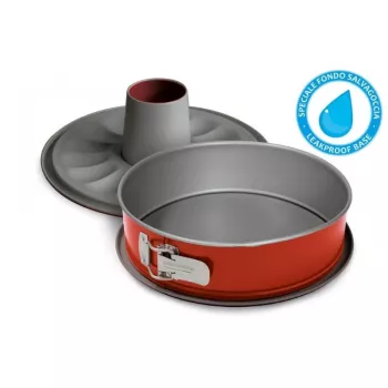 GUARDINI Rossana Stampo apribile per torta 26 cm stampo da forno antiaderente in acciaio al carbonio
