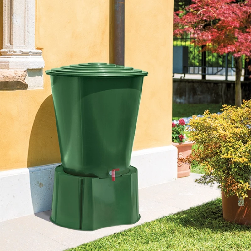 STEFANPLAST supporto per botte per la pioggia per botti 210L/310L, 70x38 cm, verde