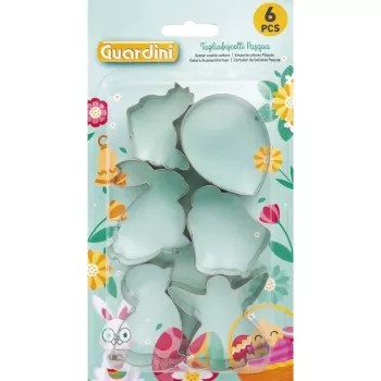 GUARDINI set formine per biscotti pasquali e pan di zenzero 6 pz. 5-6x2cm