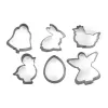 GUARDINI set formine per biscotti pasquali e pan di zenzero 6 pz. 5-6x2cm